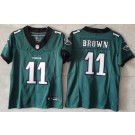 Youth Philadelphia Eagles #11 AJ Brown Limited Green FUSE Vapor Jersey
