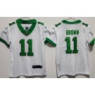 Youth Philadelphia Eagles #11 AJ Brown Limited White Alternate Vapor Jersey