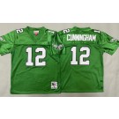 Youth Philadelphia Eagles #12 Randall Cunningham Green Throwback Jersey