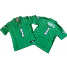 Youth Philadelphia Eagles #1 Jalen Hurts Limited Kelly Green FUSE Vapor Jersey
