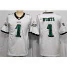 Youth Philadelphia Eagles #1 Jalen Hurts Limited White Vapor Jersey