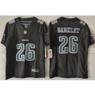 Youth Philadelphia Eagles #26 Saquon Barkley Limited Black Fashion FUSE Vapor Jersey