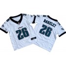 Youth Philadelphia Eagles #26 Saquon Barkley Limited White FUSE Vapor Jersey