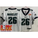 Youth Philadelphia Eagles #26 Saquon Barkley Limited White Super Bowl LIX Vapor Jersey