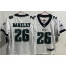 Youth Philadelphia Eagles #26 Saquon Barkley Limited White Vapor Jersey