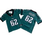 Youth Philadelphia Eagles #62 Jason Kelce Limited Green FUSE Vapor Jersey