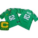 Youth Philadelphia Eagles #62 Jason Kelce Limited Kelly Green C Patch FUSE Vapor Jersey