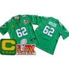 Youth Philadelphia Eagles #62 Jason Kelce Limited Kelly Green C Patch Super Bowl LIX Vapor FUSE Jersey