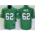 Youth Philadelphia Eagles #62 Jason Kelce Limited Kelly Green Vapor Jersey