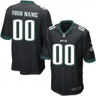 Youth Philadelphia Eagles Customized Game Black Jersey