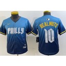Youth Philadelphia Phillies #10 JT Realmuto Blue 2024 City Cool Base Jersey
