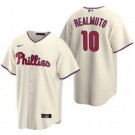 Youth Philadelphia Phillies #10 JT Realmuto Cream Cool Base Jersey