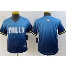 Youth Philadelphia Phillies Blank Blue 2024 City Cool Base Jersey