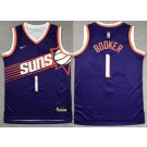 Youth Phoenix Suns #1 Devin Booker Purple Icon Swingman Jersey