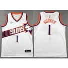 Youth Phoenix Suns #1 Devin Booker White Icon Swingman Jersey