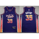 Youth Phoenix Suns #35 Kevin Durant Purple 2023 City Icon Swingman Jersey