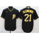 Youth Pittsburgh Pirates #21 Roberto Clemente Black 2020 Cool Base Jersey