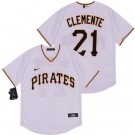 Youth Pittsburgh Pirates #21 Roberto Clemente White 2020 Cool Base Jersey