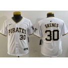 Youth Pittsburgh Pirates #30 Paul Skenes White Limited Jersey