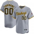 Youth Pittsburgh Pirates Customized Gray Limited Jersey