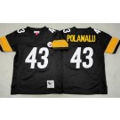 Youth Pittsburgh Steelers #43 Troy Polamalu Black 2005 Throwback Jersey