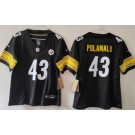Youth Pittsburgh Steelers #43 Troy Polamalu Limited Black FUSE Vapor Jersey