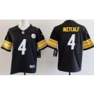 Youth Pittsburgh Steelers #4 DK Metcalf Limited Black Vapor Jersey