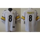 Youth Pittsburgh Steelers #8 Kenny Pickett Limited White Vapor Jersey