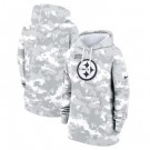 Youth Pittsburgh Steelers Arctic Camo 2024 Salute to Service Club Fleece Pullover Hoodie
