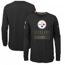 Youth Pittsburgh Steelers Black 2020 Salute To Service Long Sleeves T Shirt
