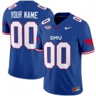 Youth SMU Mustangs Custom Limited Blue FUSE College Football Jersey