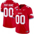 Youth SMU Mustangs Custom Limited Red FUSE College Football Jersey