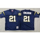 Youth San Diego Chargers #21 LaDainian Tomlinson Navy Throwback Jersey