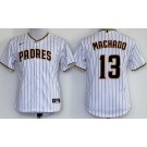 Youth San Diego Padres #13 Manny Machado White Cool Base Jersey