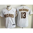 Youth San Diego Padres #13 Manny Machado White Limited Jersey