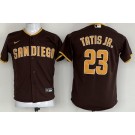 Youth San Diego Padres #23 Fernando Tatis Jr Brown Cool Base Jersey