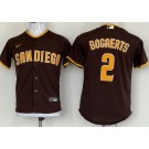 Youth San Diego Padres #2 Xander Bogaerts Brown Cool Base Jersey