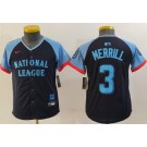Youth San Diego Padres #3 Jackson Merrill Navy 2024 All Star Limited Jersey