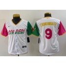 Youth San Diego Padres #9 Jake Cronenworth White 2022 City Connect Cool Base Jersey