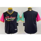 Youth San Diego Padres Blank Black City Cool Base Jersey