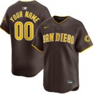 Youth San Diego Padres Customized Brown Limited Jersey