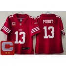 Youth San Francisco 49ers #13 Brock Purdy Limited Red 2024 C Patch Vapor Jersey