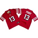 Youth San Francisco 49ers #13 Brock Purdy Limited Red Throwback FUSE Vapor Jersey