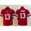 Youth San Francisco 49ers #13 Brock Purdy Limited Red Vapor Jersey