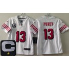 Youth San Francisco 49ers #13 Brock Purdy Limited White Throwback C Patch Vapor Jersey