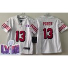 Youth San Francisco 49ers #13 Brock Purdy Limited White Throwback LVIII Super Bowl Vapor Jersey
