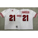 Youth San Francisco 49ers #21 Deion Sanders White Alternate 1994 Throwback Jersey