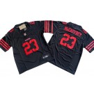 Youth San Francisco 49ers #23 Christian McCaffrey Limited Black FUSE Vapor Jersey