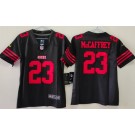 Youth San Francisco 49ers #23 Christian McCaffrey Limited Black Vapor Jersey