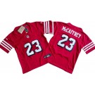 Youth San Francisco 49ers #23 Christian McCaffrey Limited Red Alternate FUSE Vapor Jersey
